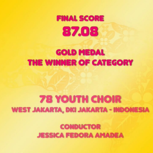 SMAN 78 Raih Juara 1 dalam Kategori Youth Choir di Tingkat Nasional